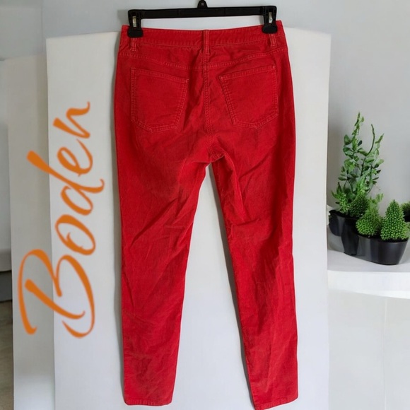 Boden-women’s size 6 corduroy slim straight. Gorgeous bright orange. EUC! - Picture 3 of 11